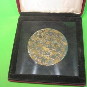 Brass/Stainless steel metal jigsaw puzzle